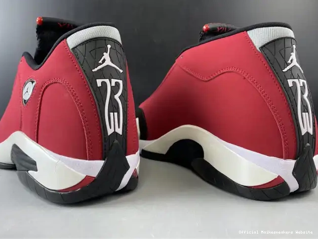 Official Maikesneakers RETRO 487471-006 TORO RED JORDAN 14 AIR GYM 0405
